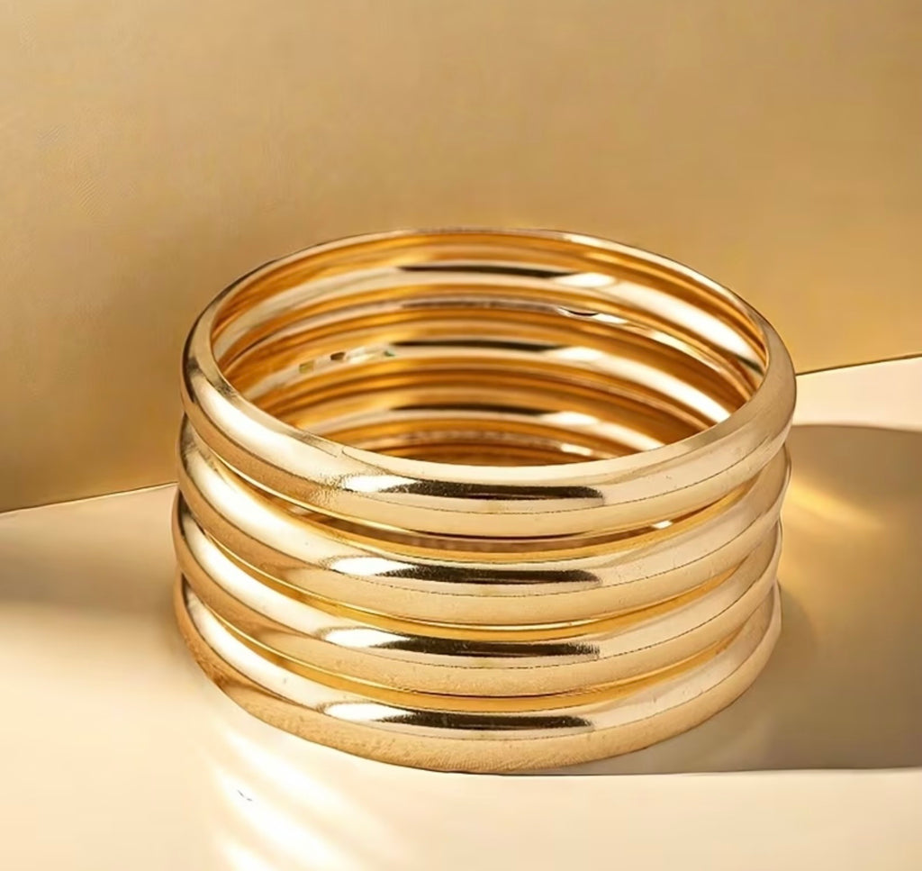 4 Gold Bangles