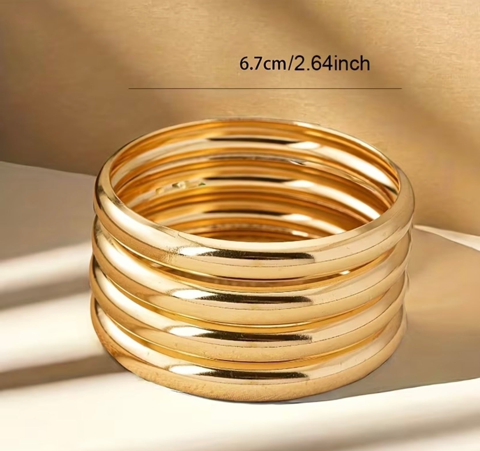 4 Gold Bangles
