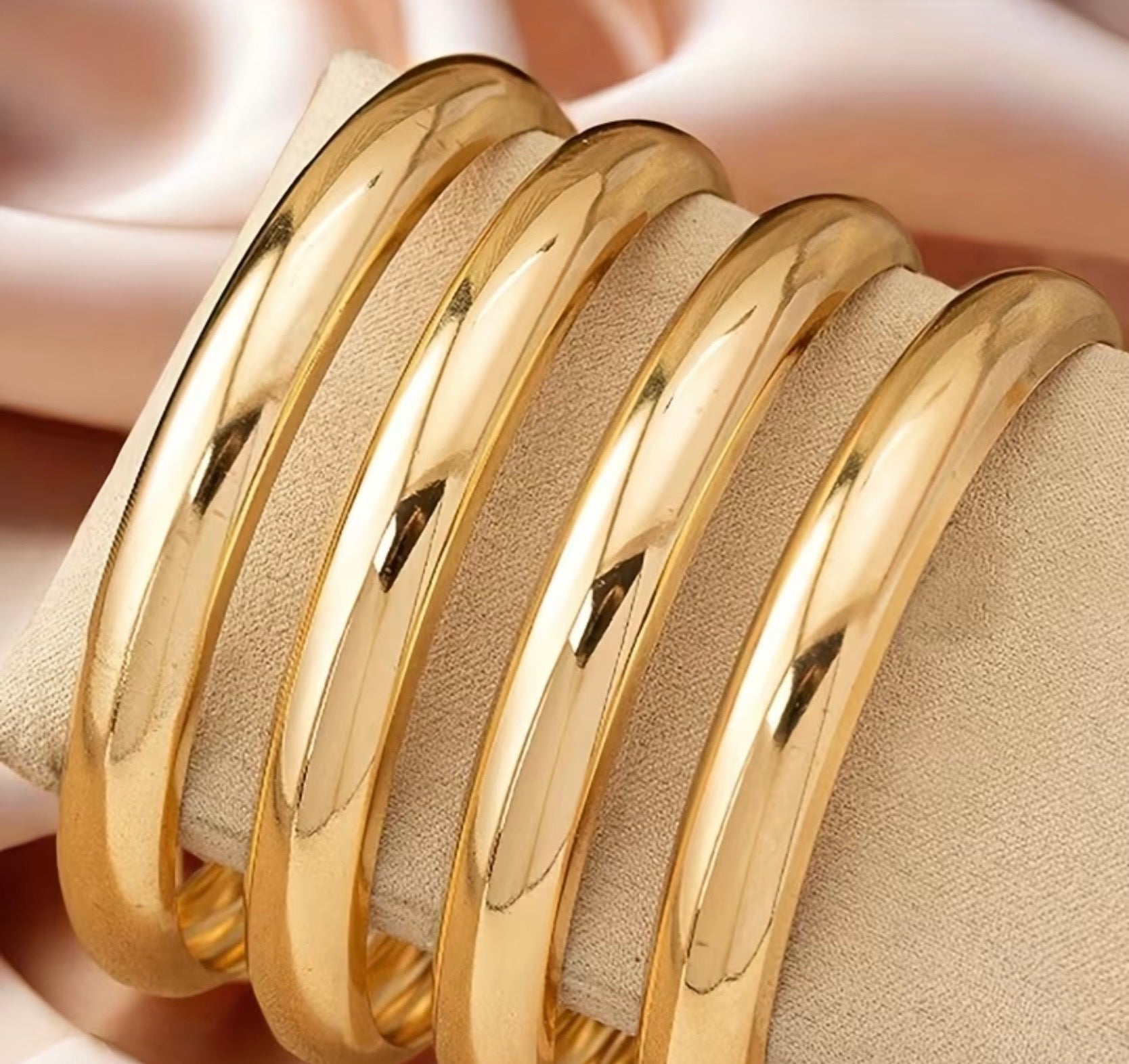 4 Gold Bangles