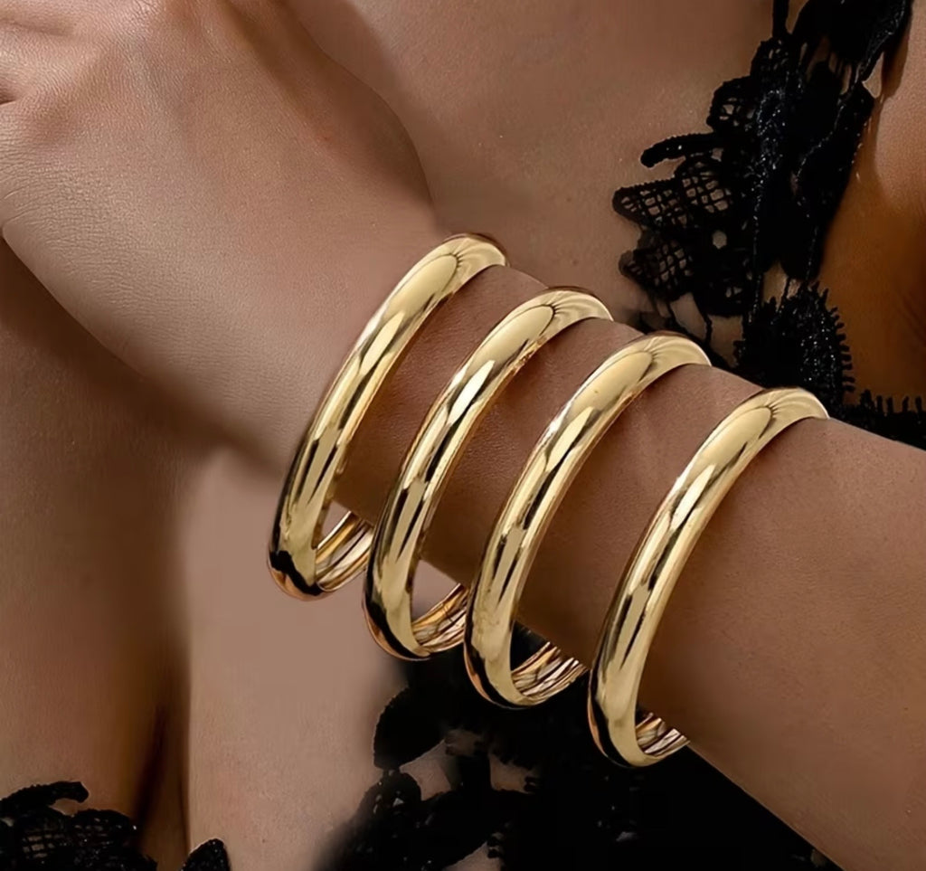 4 Gold Bangles