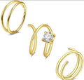 3 Double Hoop Look Nose Rings