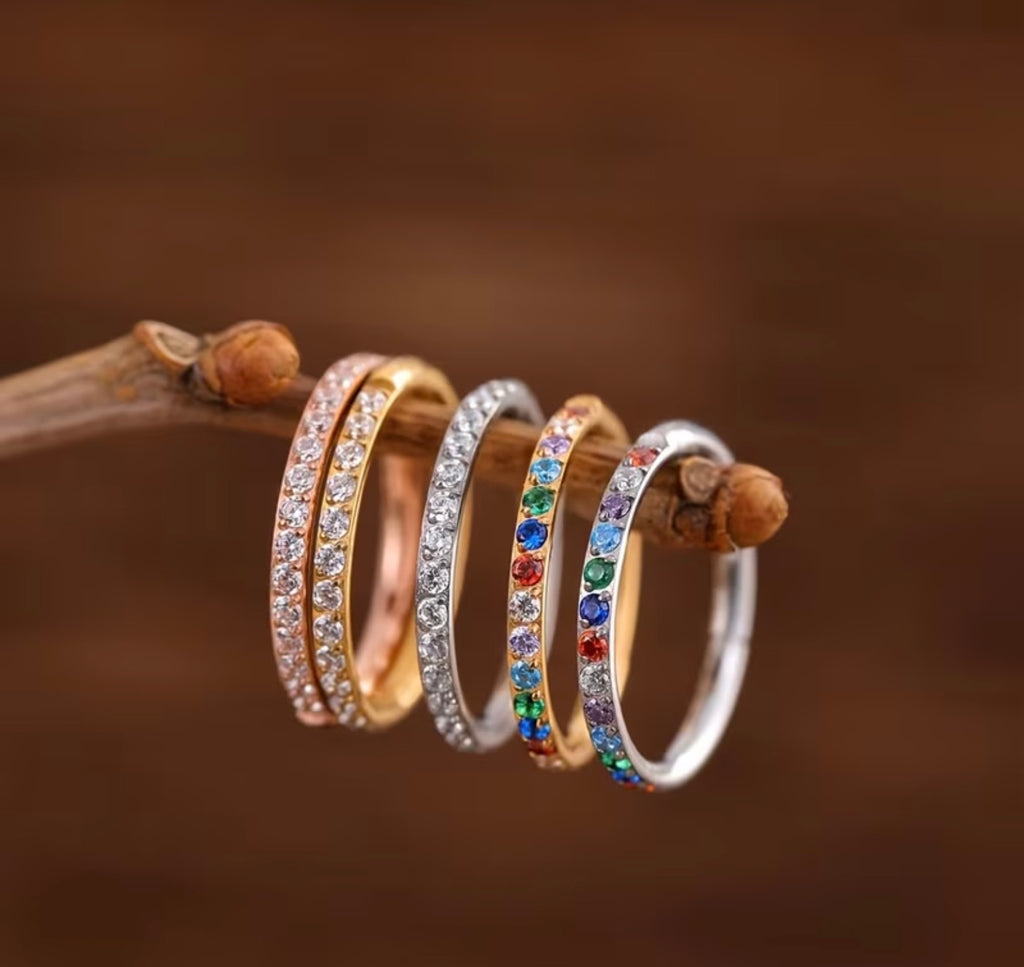 Gold Plated Titanium Hoop Nose Ring