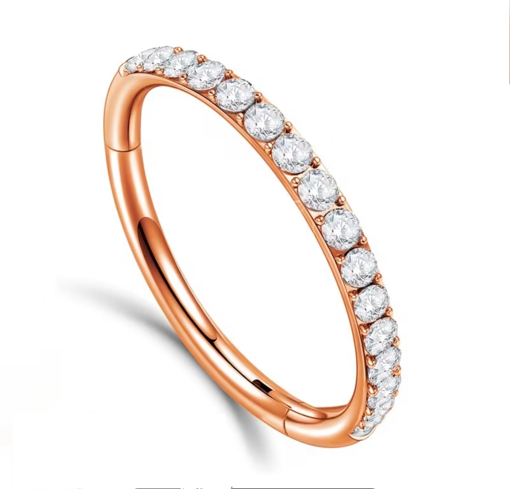 Gold Plated Titanium Hoop Nose Ring