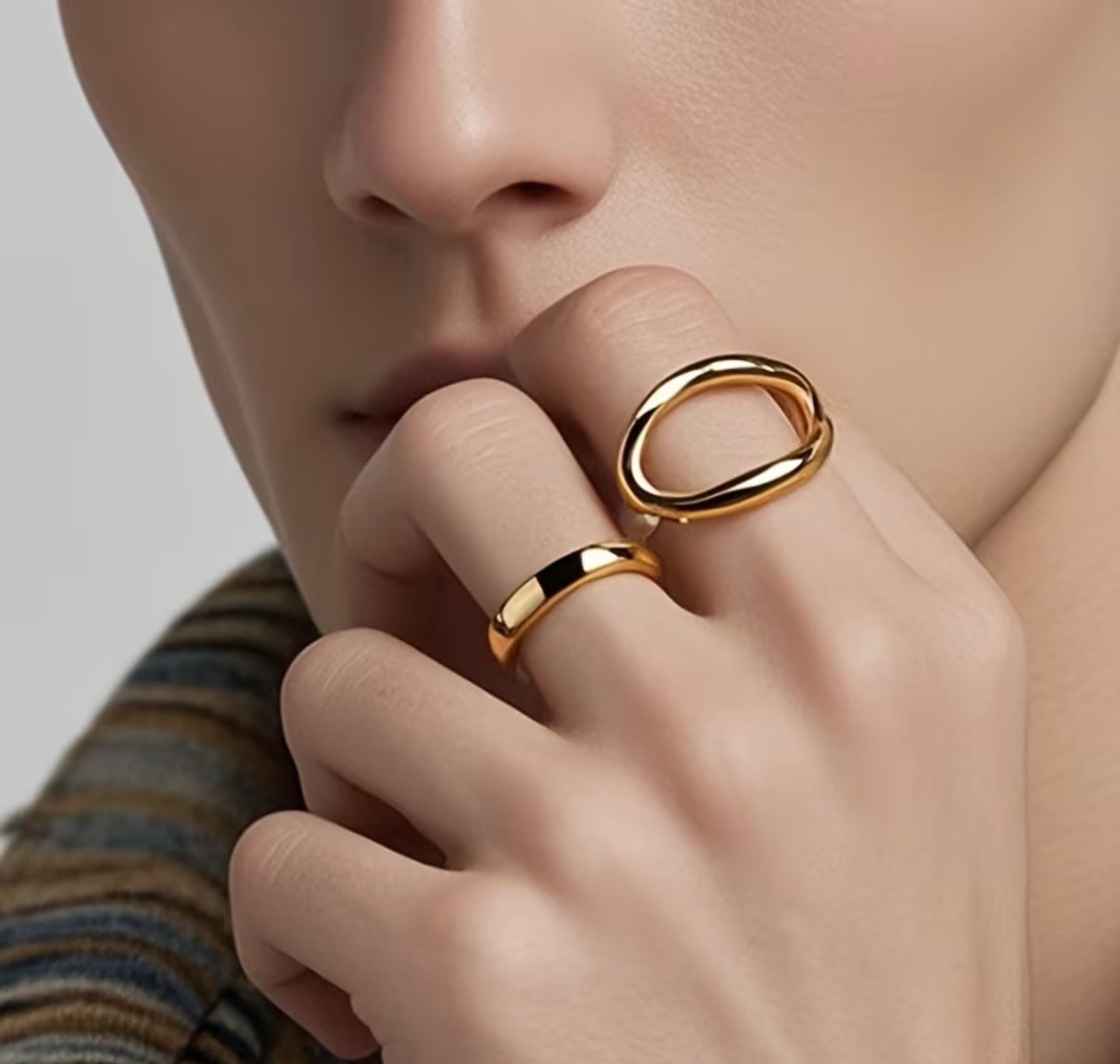 Custom Engraved Gold Plated Ring