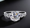 3.8 Carat Moissanite 925 Silver Ring