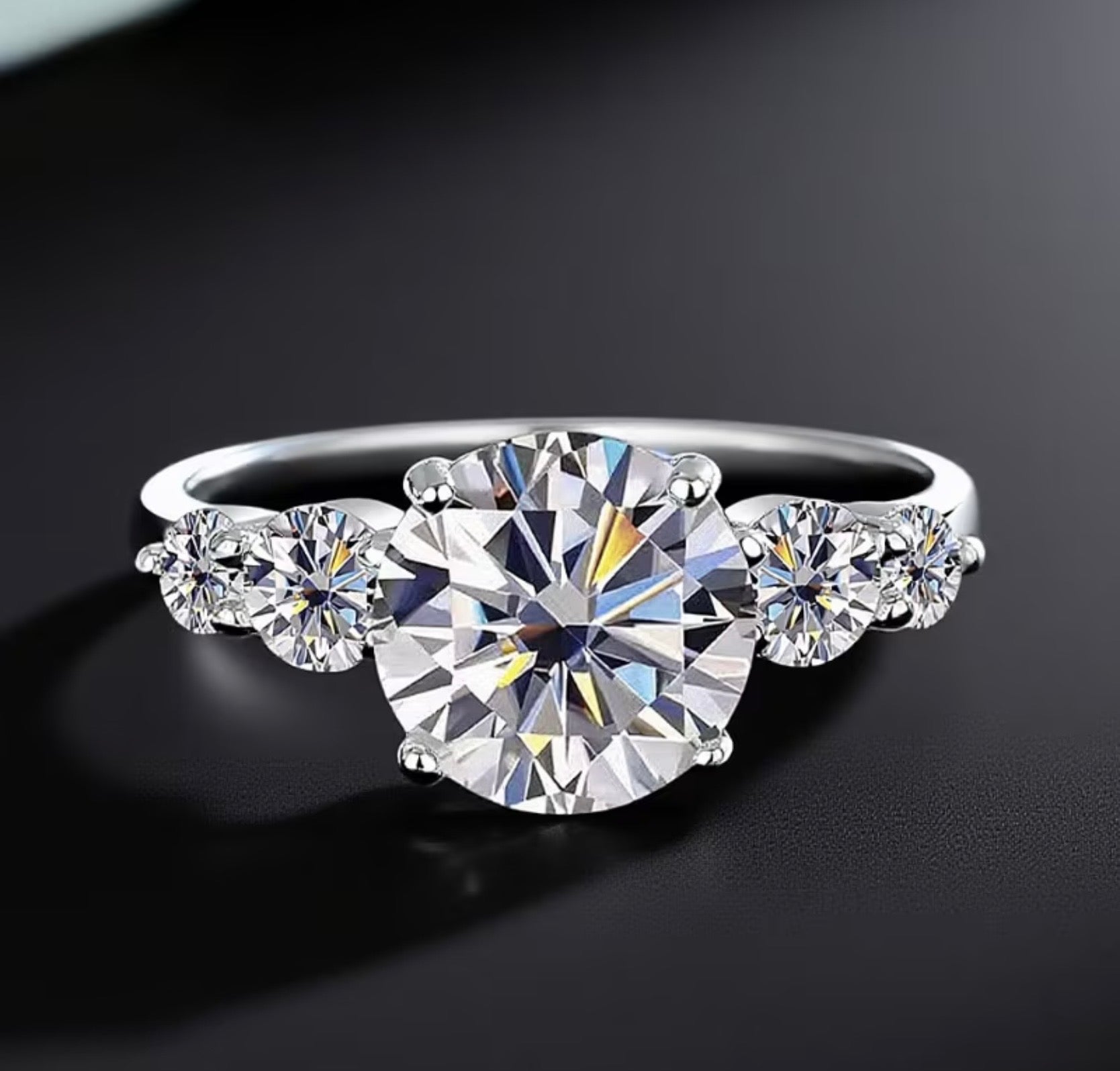 3.8 Carat Moissanite 925 Silver Ring