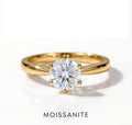 Sparkling 0.5/1 Carat Moissanite Ring