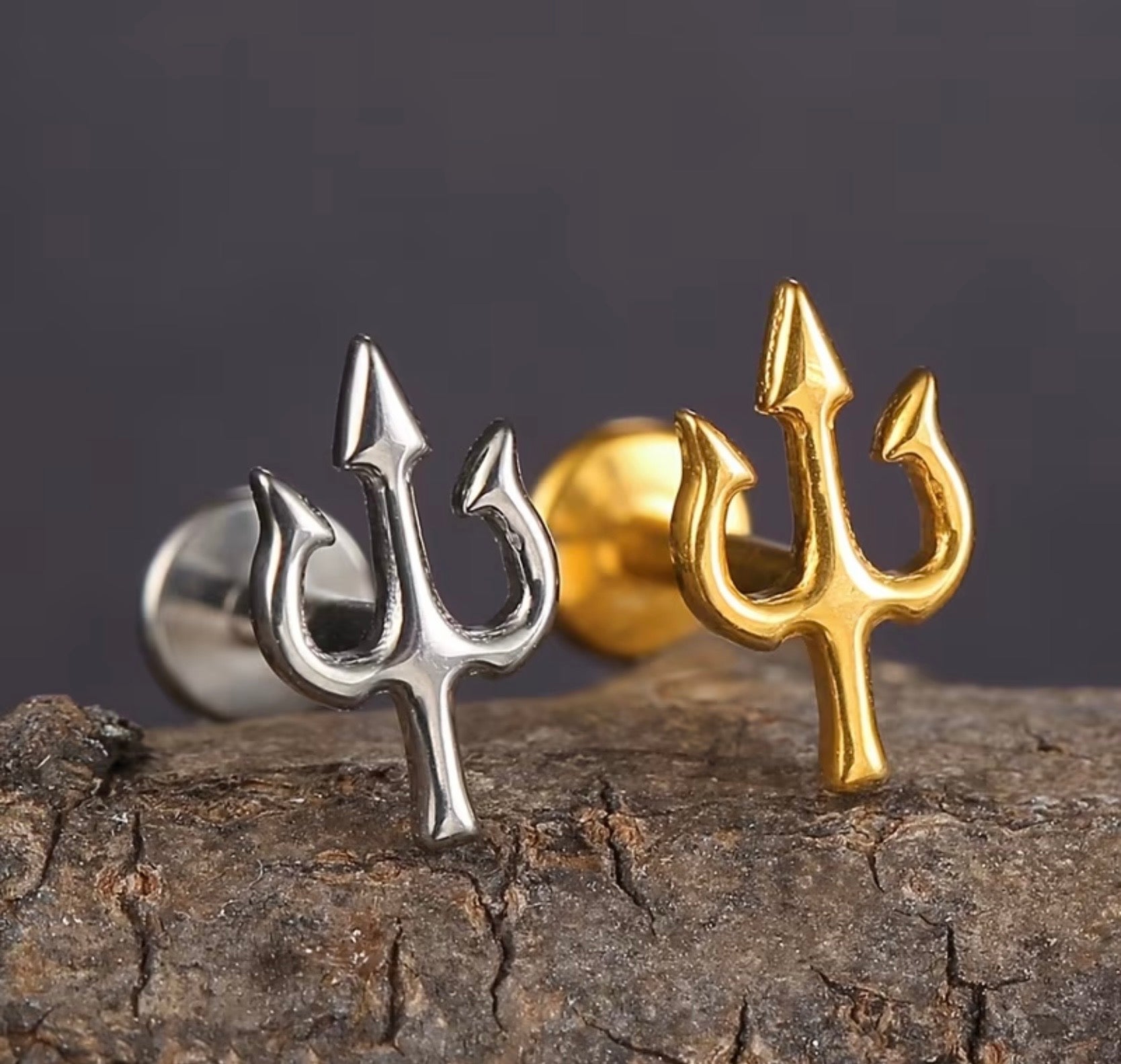 Trishul Nose Ring