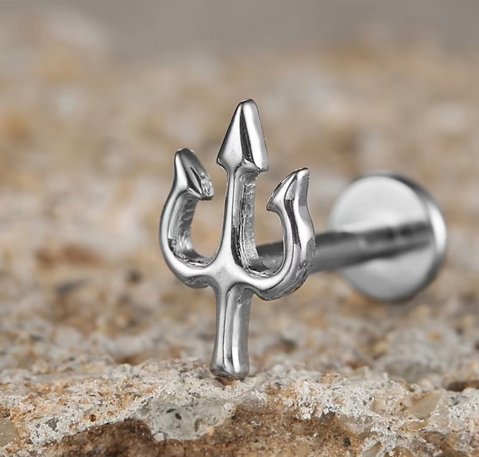 Trishul Nose Ring