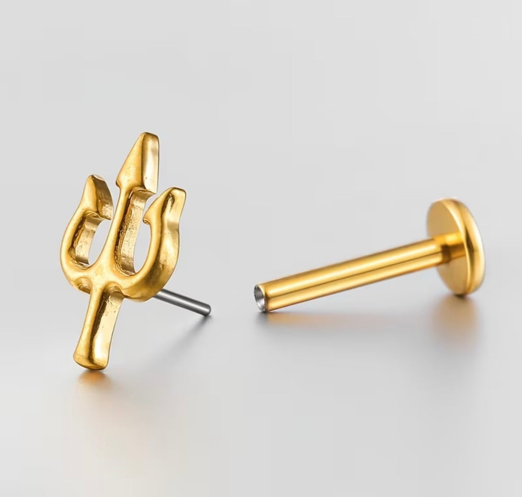 Trishul Nose Ring
