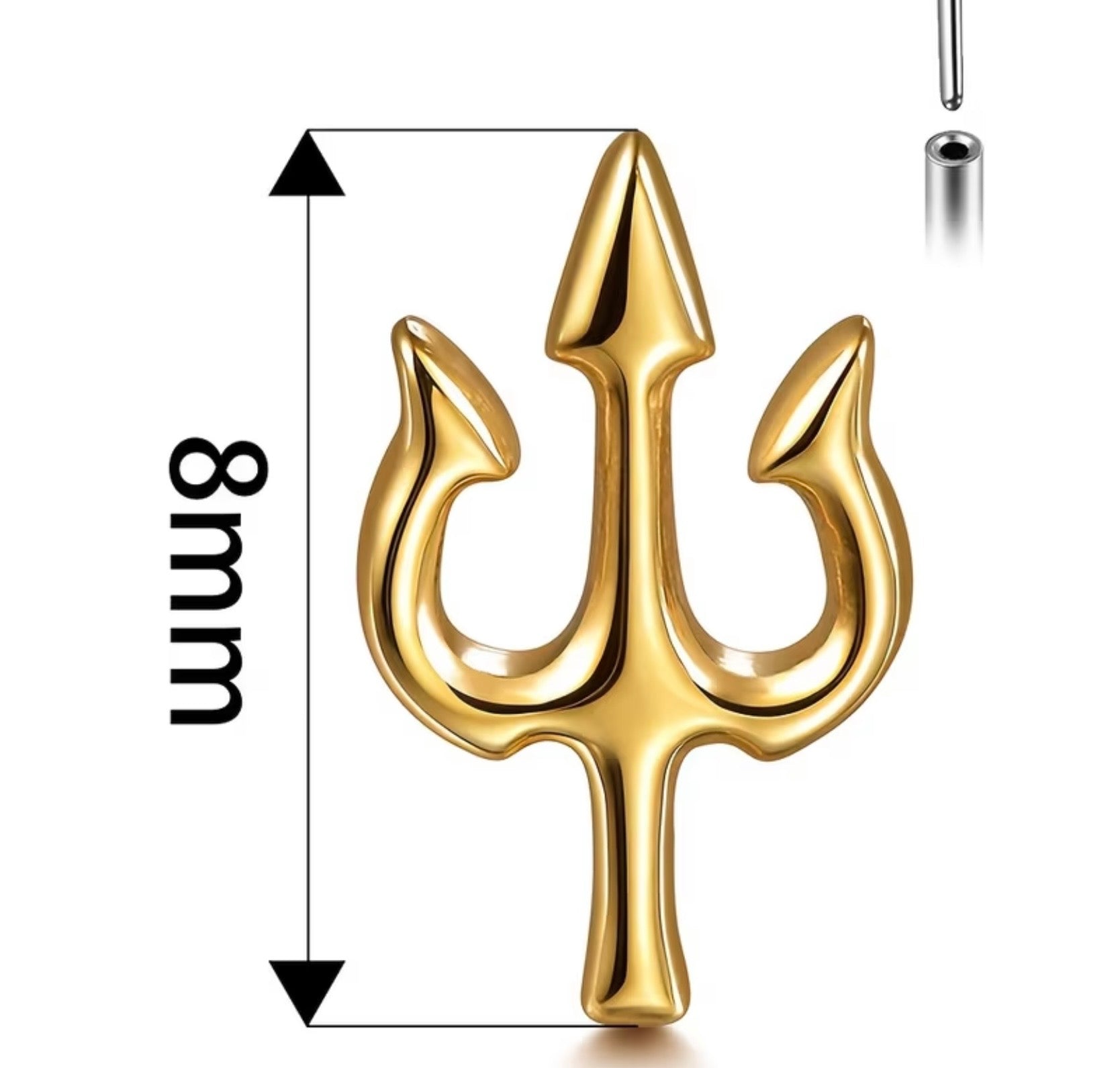 Trishul Nose Ring